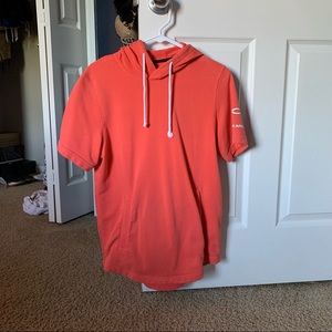 Peach Short Sleeve Under Armour Hoodie